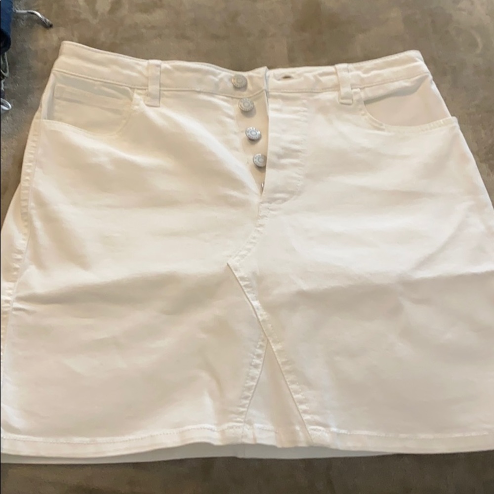 White skirt